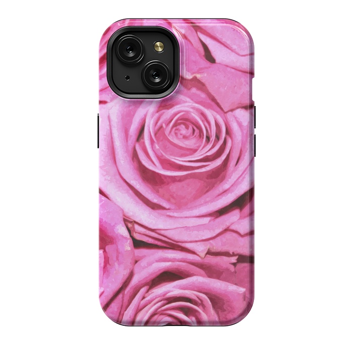 iPhone 15 StrongFit Pink Roses  by Alemi
