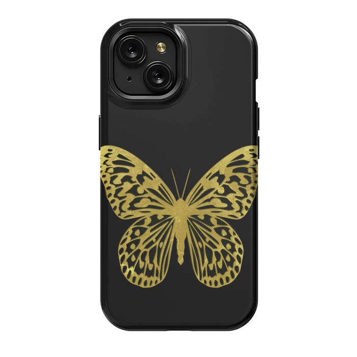 iPhone 15 StrongFit Butterfly Gold by Alemi