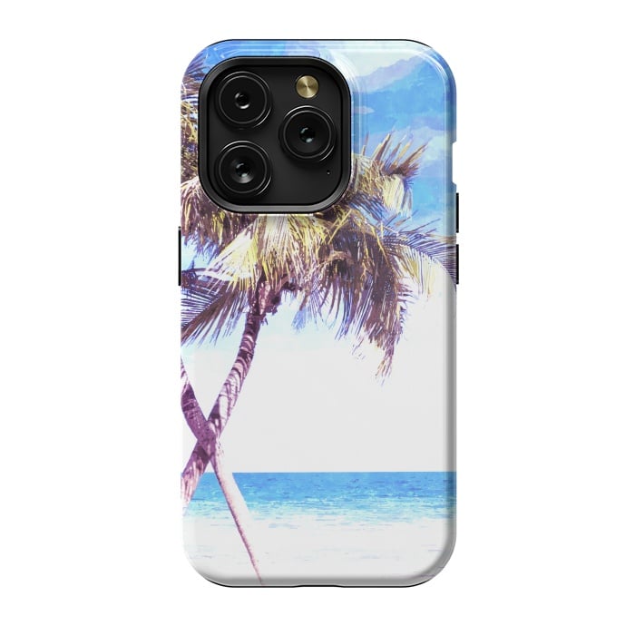 iPhone 15 Pro StrongFit Palm Trees Beach by Alemi