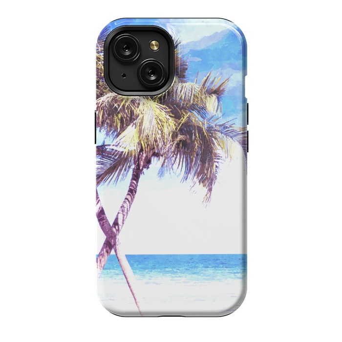 iPhone 15 StrongFit Palm Trees Beach by Alemi