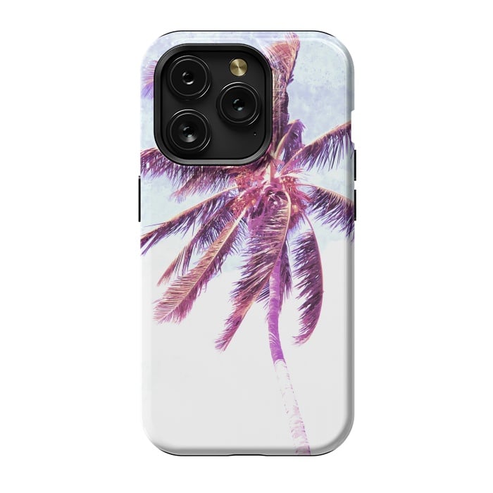 iPhone 15 Pro StrongFit Palm Tree Tropical Illustration by Alemi