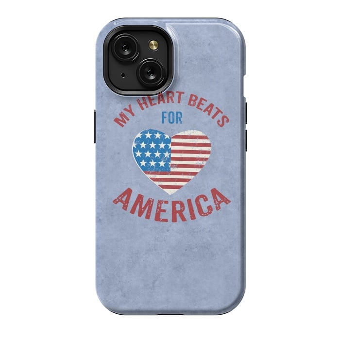 iPhone 15 StrongFit My Heart For America  by Andrea Haase