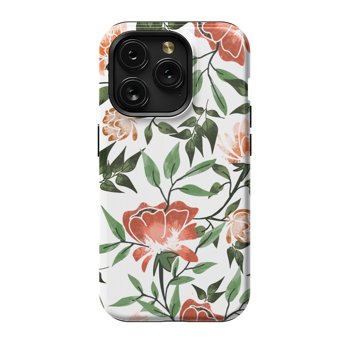 iPhone 15 Pro StrongFit Floral Feels by Uma Prabhakar Gokhale