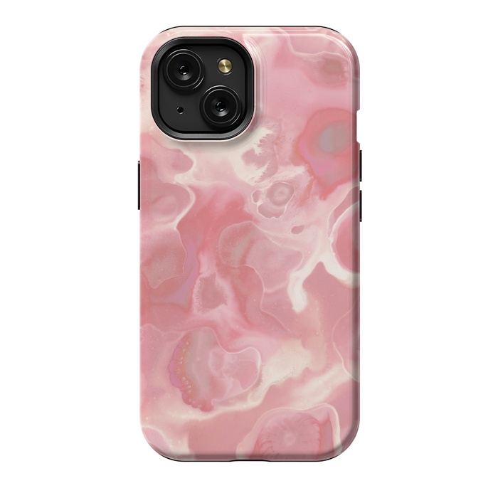 iPhone 15 StrongFit Melted Strawberry Cream by Micklyn Le Feuvre