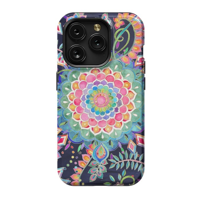 iPhone 15 Pro StrongFit Color Celebration Mandala by Micklyn Le Feuvre