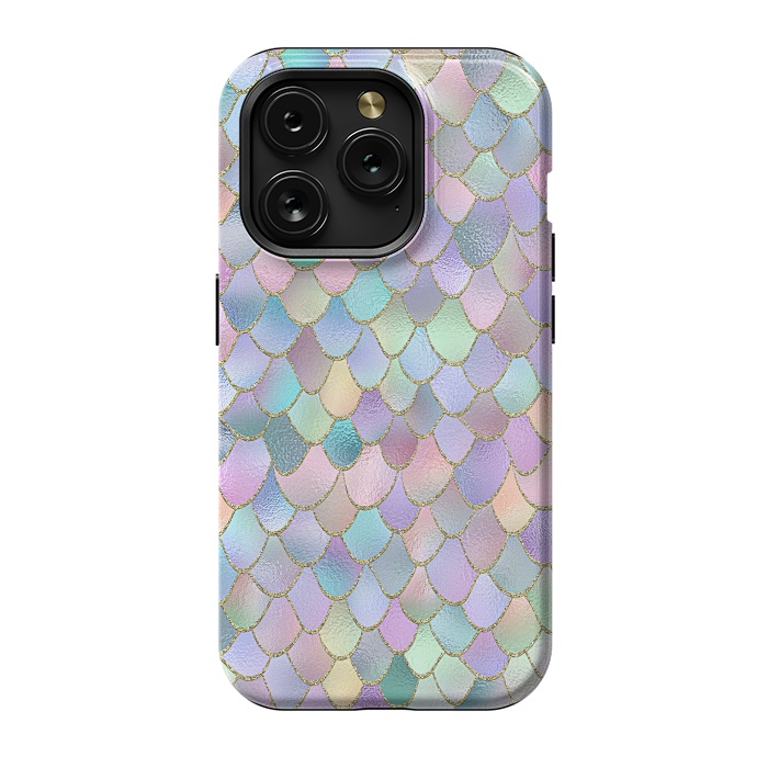 iPhone 15 Pro StrongFit Lavender and Pink Wonky Mermaid Scales by  Utart