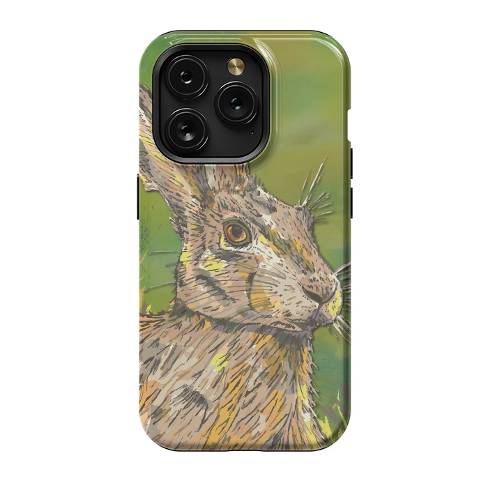 iPhone 15 Pro StrongFit Summer Hare by Lotti Brown