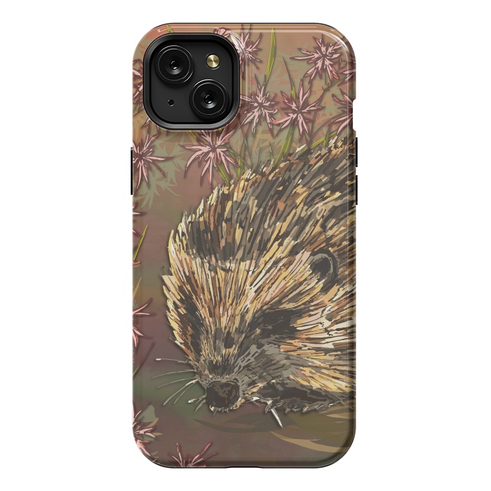 iPhone 15 Plus StrongFit Sweet Hedgehog by Lotti Brown