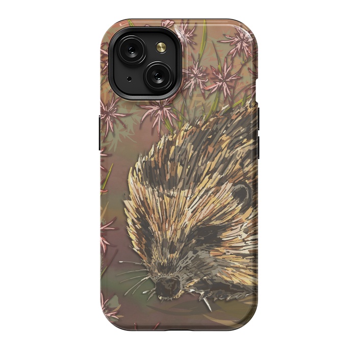 iPhone 15 StrongFit Sweet Hedgehog by Lotti Brown