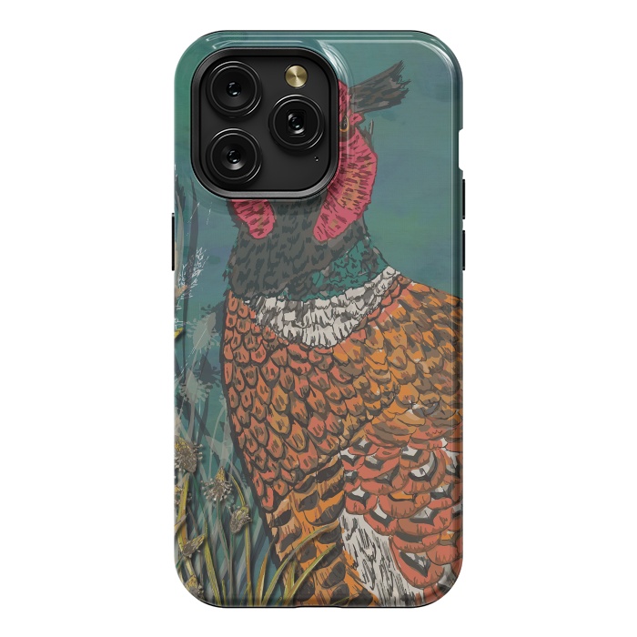 iPhone 15 Pro Max StrongFit Funny Pheasant by Lotti Brown