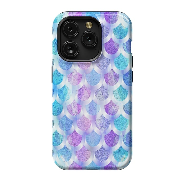 iPhone 15 Pro StrongFit Blue purple mermaid by Jms