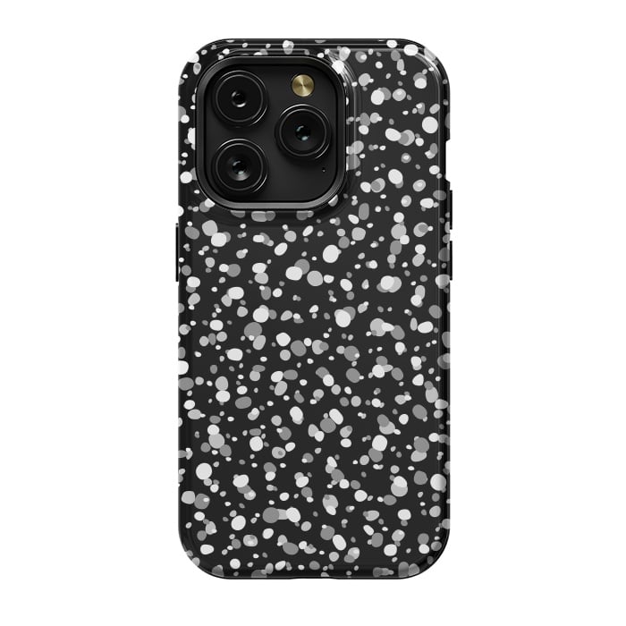 iPhone 15 Pro StrongFit White Dots by Majoih