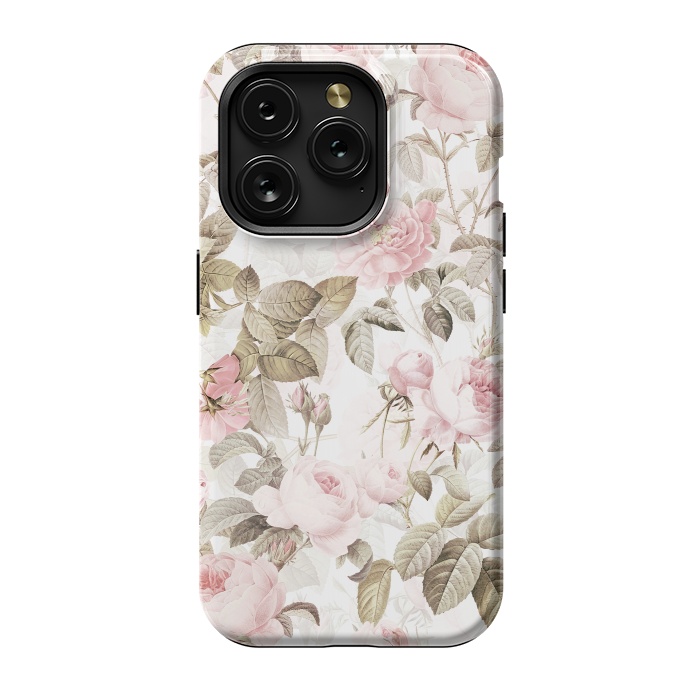 iPhone 15 Pro StrongFit Pastel Vintage Roses by  Utart
