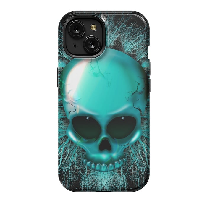 iPhone 15 StrongFit Ghost Skull Hologram by BluedarkArt