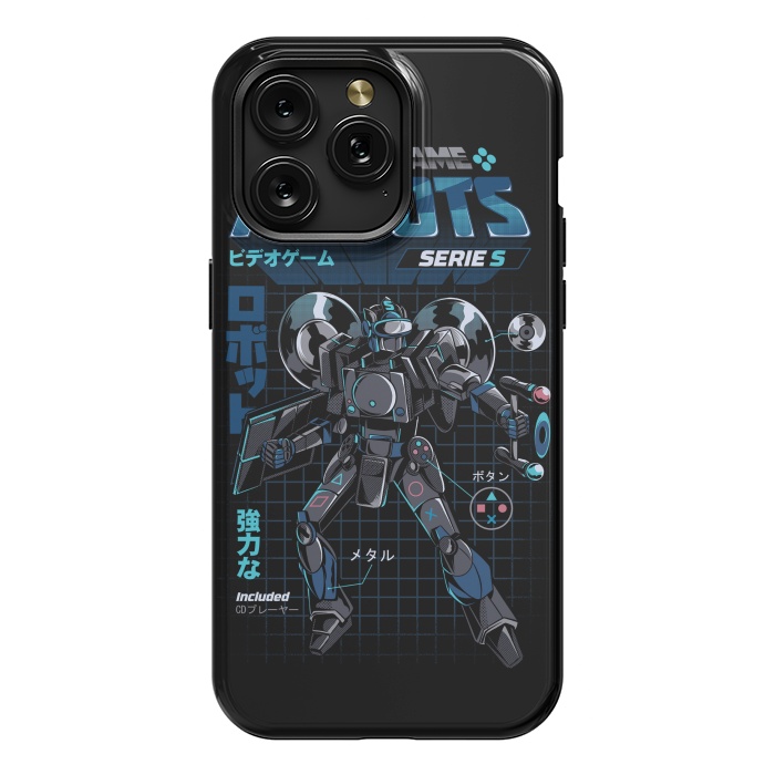 iPhone 15 Pro Max StrongFit Video Game Robot - Model S by Ilustrata