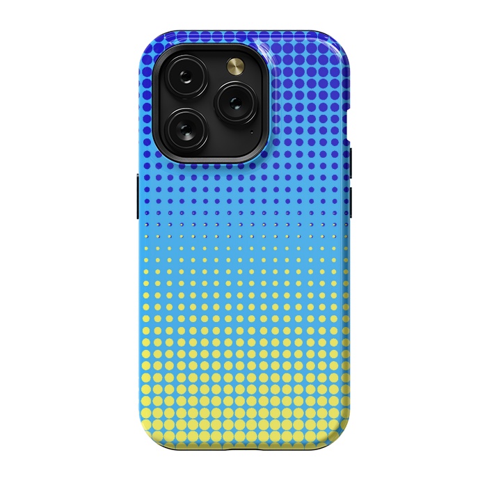 iPhone 15 Pro StrongFit yellow blue shades by MALLIKA