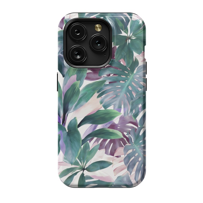 iPhone 15 Pro StrongFit Tropical Emerald Jungle by Micklyn Le Feuvre