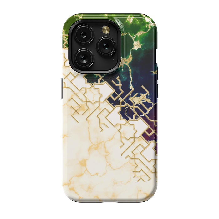 iPhone 15 Pro StrongFit Marble and ocean by Kashmira Baheti