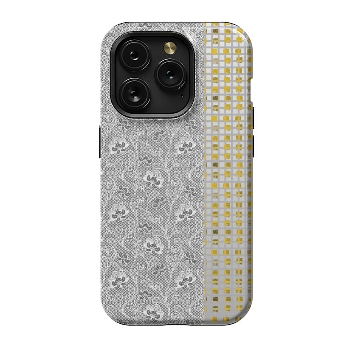 iPhone 15 Pro StrongFit Lace and gold by Kashmira Baheti