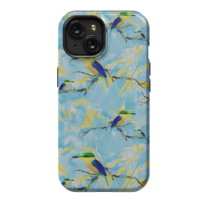 iPhone 15 StrongFit Cool kingfishers by Kashmira Baheti
