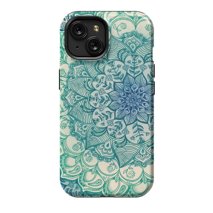 iPhone 15 StrongFit Emerald Doodle by Micklyn Le Feuvre