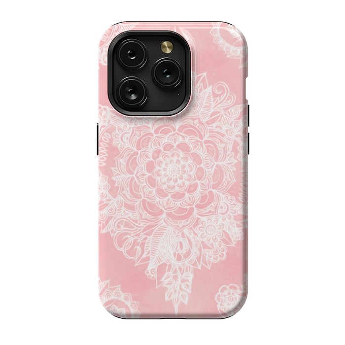 iPhone 15 Pro StrongFit Marshmallow Lace by Micklyn Le Feuvre