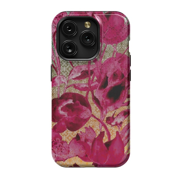 iPhone 15 Pro StrongFit Lacey floral by Kashmira Baheti