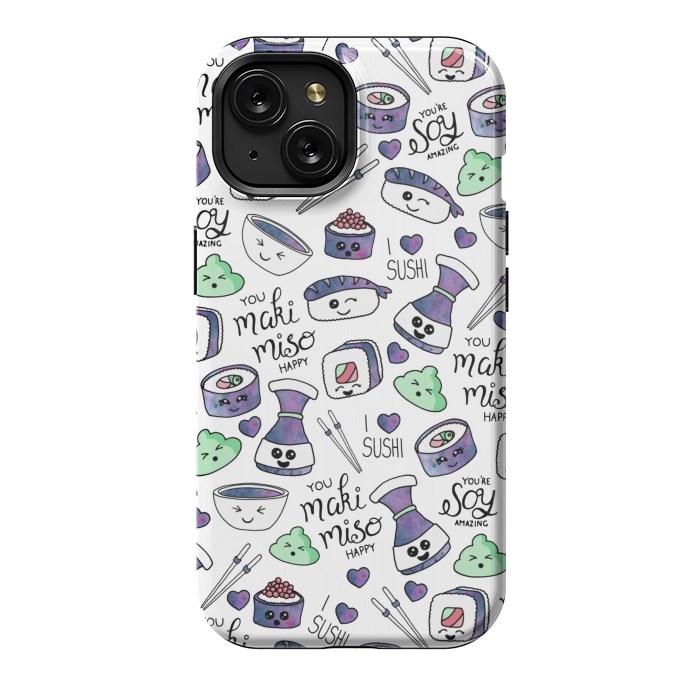 iPhone 15 StrongFit Galaxy Sushi by gingerlique