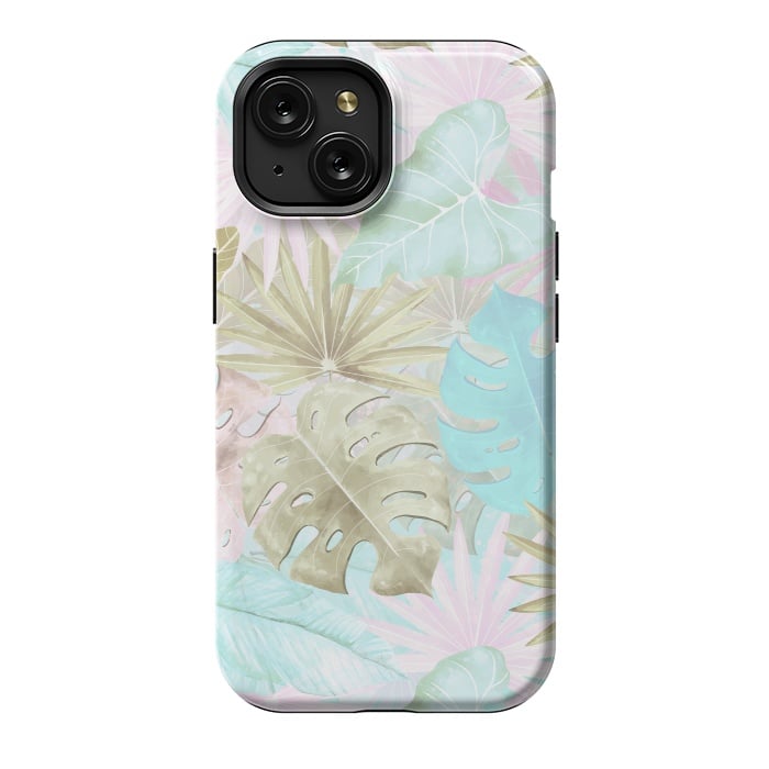 iPhone 15 StrongFit My Sepia Aloha Jungle Garden by  Utart