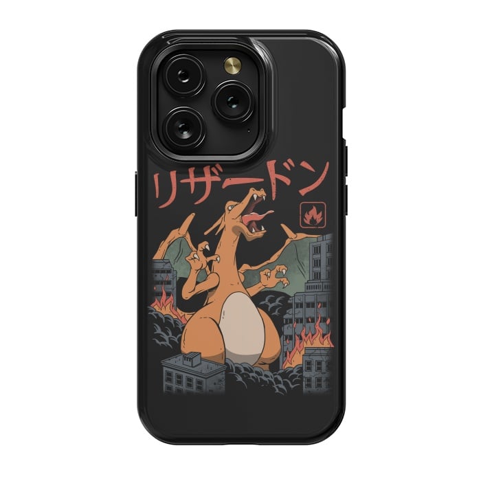 iPhone 15 Pro StrongFit Fire Kaiju by Vincent Patrick Trinidad