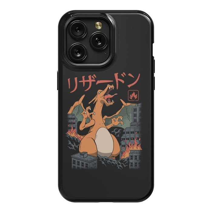 iPhone 15 Pro Max StrongFit Fire Kaiju by Vincent Patrick Trinidad