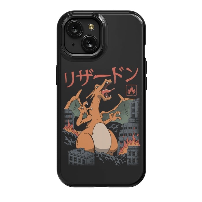 iPhone 15 StrongFit Fire Kaiju by Vincent Patrick Trinidad