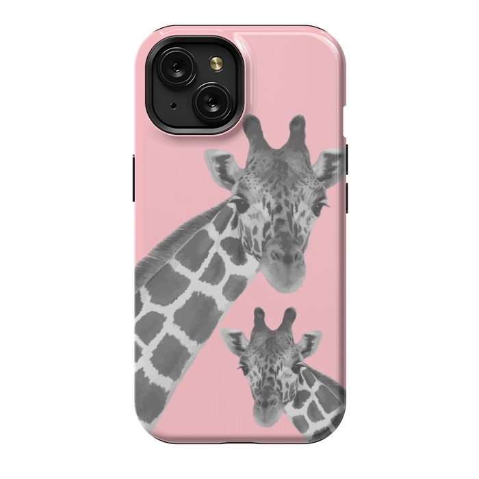 iPhone 15 StrongFit Giraffe Love 2 by MUKTA LATA BARUA