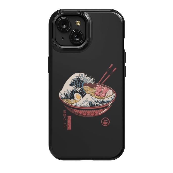 iPhone 15 StrongFit Great Ramen Wave by Vincent Patrick Trinidad