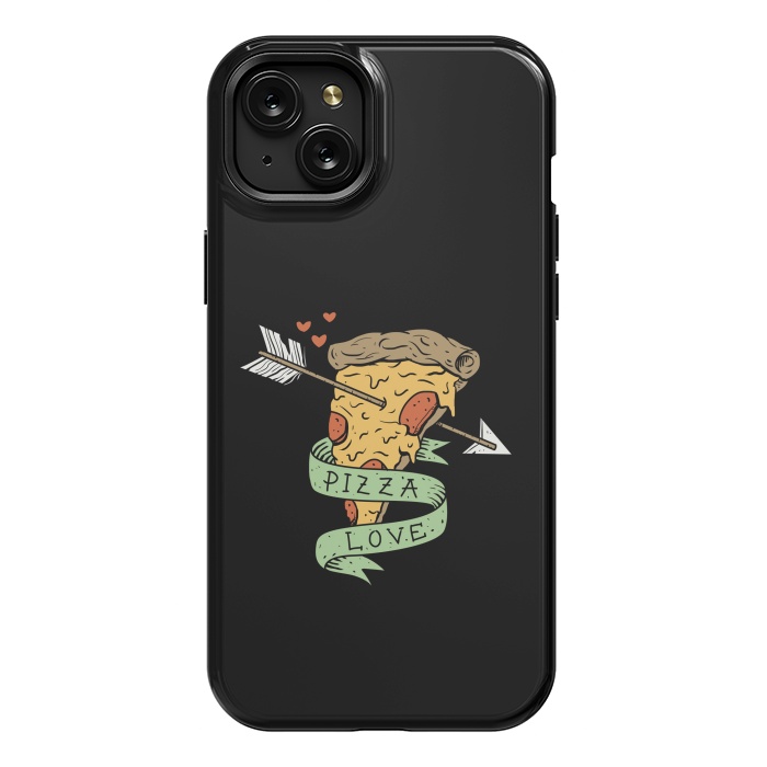 iPhone 15 Plus StrongFit Pizza Love by Vincent Patrick Trinidad