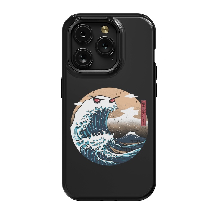 iPhone 15 Pro StrongFit The Great Monster of Kanagawa by Vincent Patrick Trinidad