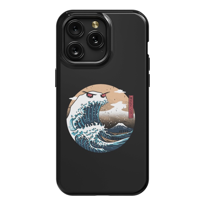 iPhone 15 Pro Max StrongFit The Great Monster of Kanagawa by Vincent Patrick Trinidad