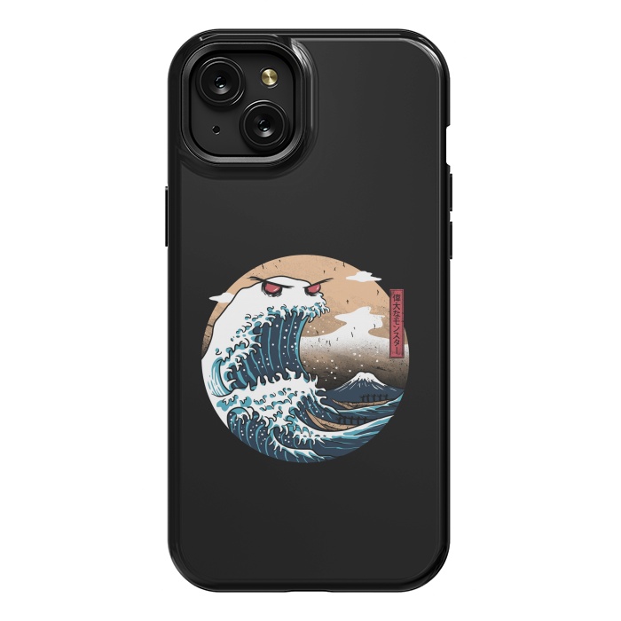 iPhone 15 Plus StrongFit The Great Monster of Kanagawa by Vincent Patrick Trinidad