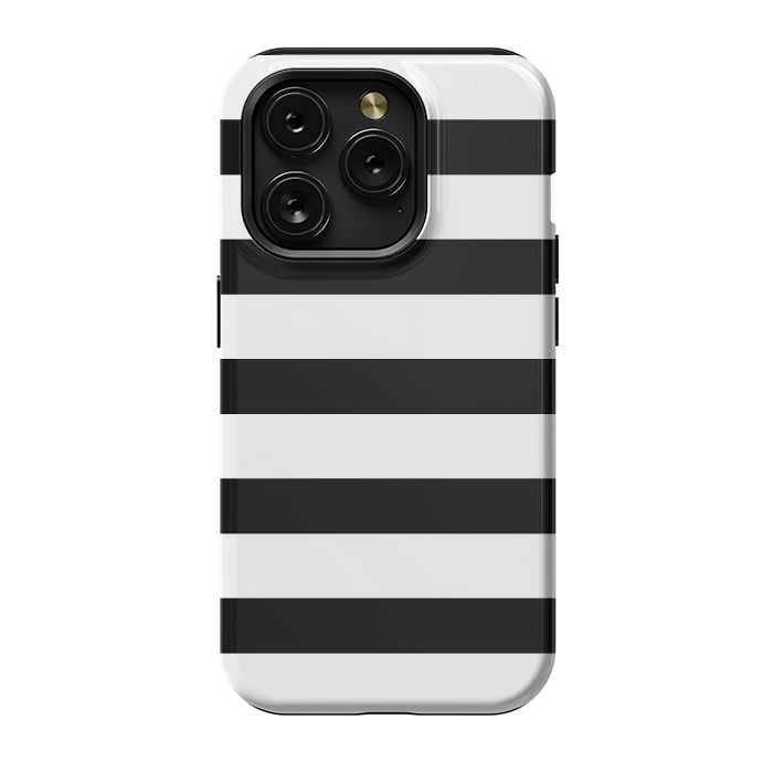 iPhone 15 Pro StrongFit black & white by Vincent Patrick Trinidad