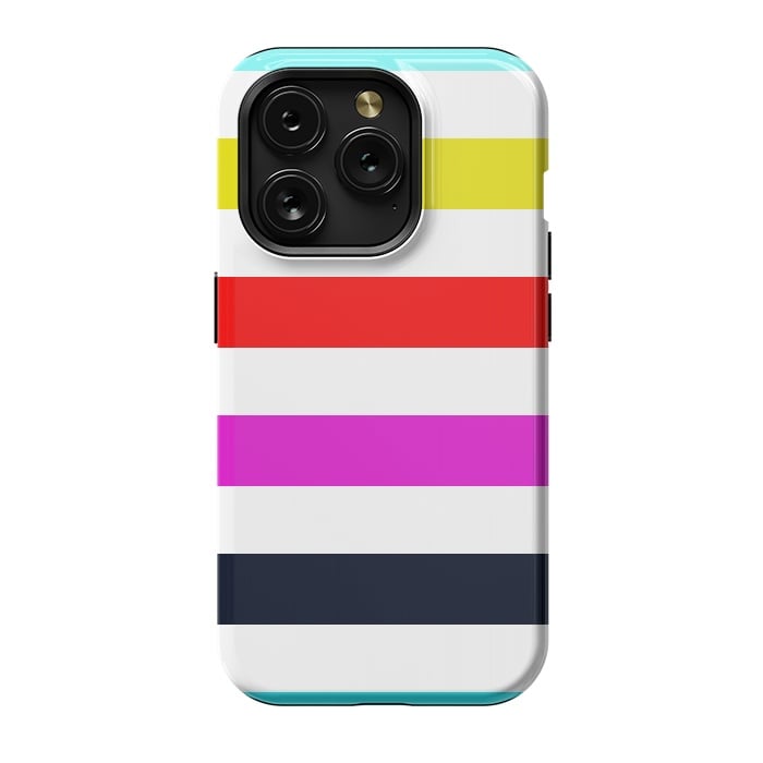 iPhone 15 Pro StrongFit rainbow stripes by Vincent Patrick Trinidad