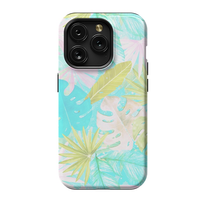 iPhone 15 Pro StrongFit Soft Pastel Aloha Tropical Jungle by  Utart