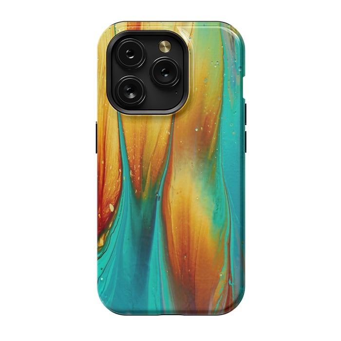 iPhone 15 Pro StrongFit Colorful Ink Marble by  Utart