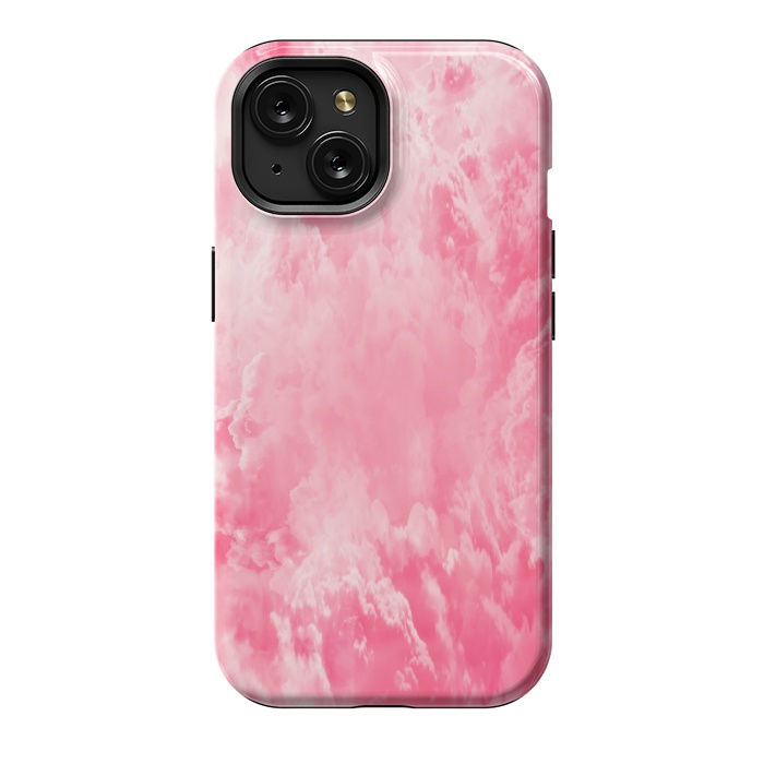 iPhone 15 StrongFit Pink clouds by Jms