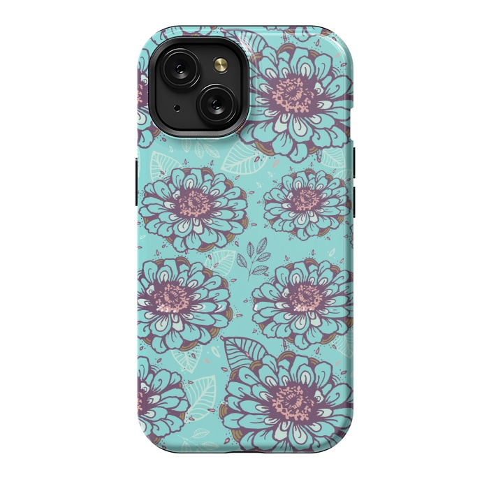 iPhone 15 StrongFit Floral Garden  by Rose Halsey