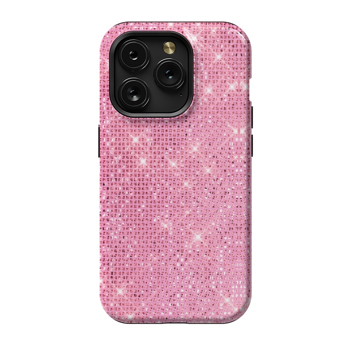 iPhone 15 Pro StrongFit Pink Glitter by Alemi