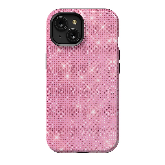 iPhone 15 StrongFit Pink Glitter by Alemi