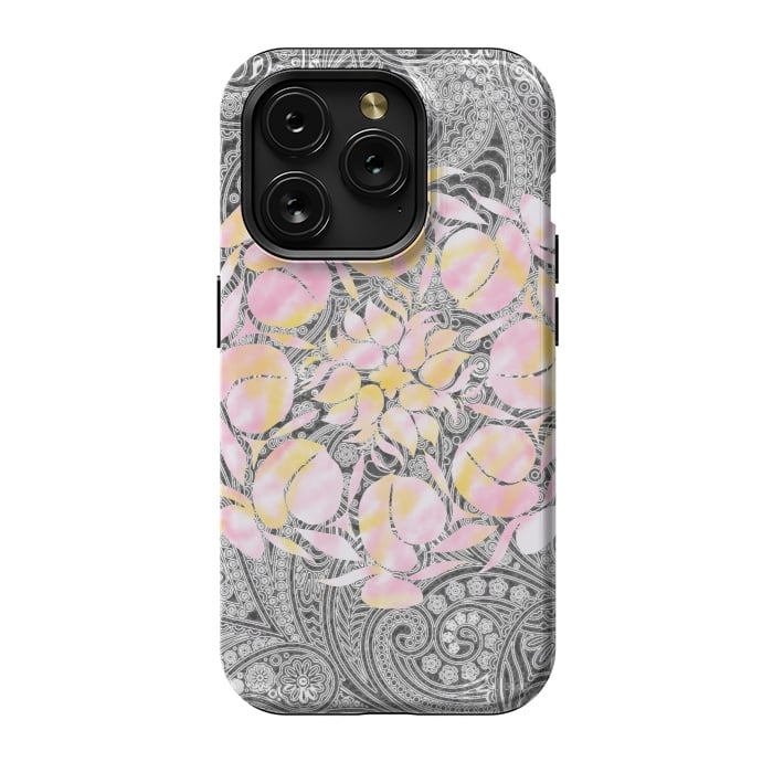 iPhone 15 Pro StrongFit Paisley floral by Kashmira Baheti
