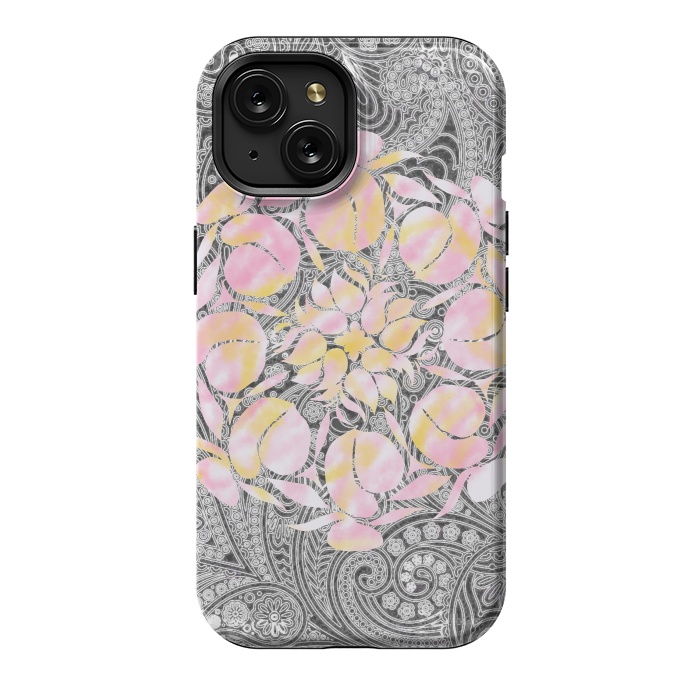 iPhone 15 StrongFit Paisley floral by Kashmira Baheti