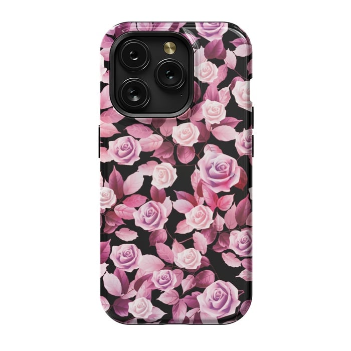 iPhone 15 Pro StrongFit Pink roses by Jms