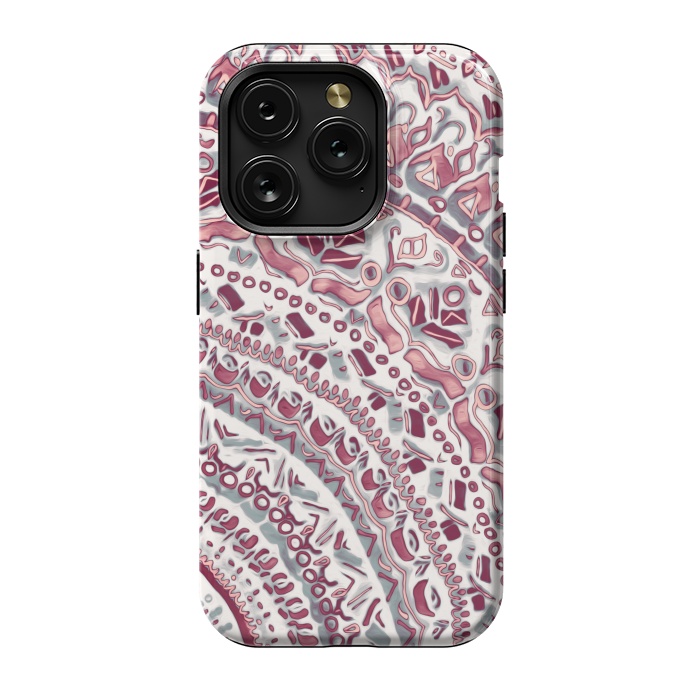 iPhone 15 Pro StrongFit Blush Pink Mandala  by Tigatiga